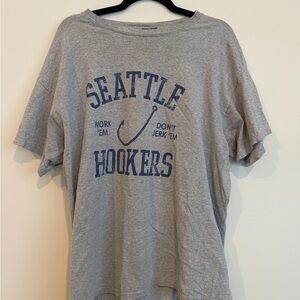 Blue 84 Heather Gray T-Shirt Seattle Hookers